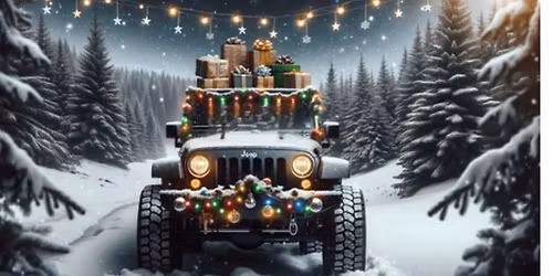 Bristol Speedway in Lights Jeep convoy