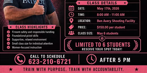 Women's Foundation Pistol Class