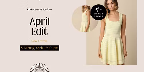 First Saturday: April Edit 