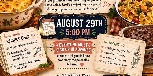 Recipe Swap Potluck