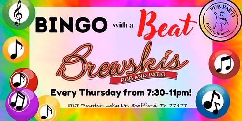 Bingo with a Beat at Brewskis Fountain Lake!