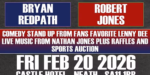An Evening with Bryan Redpath & Robert Jones