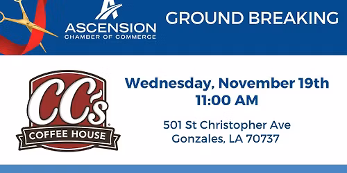 RIBBON CUTTING - CC's Coffee House