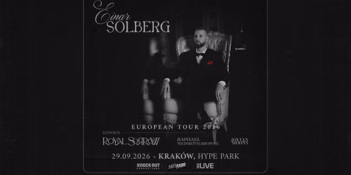 Einar Solberg + Royal Sorrow, Raphael Weinroth-Browne, Jovian Moons \/ 29 IX 2026 \/ Hype Park