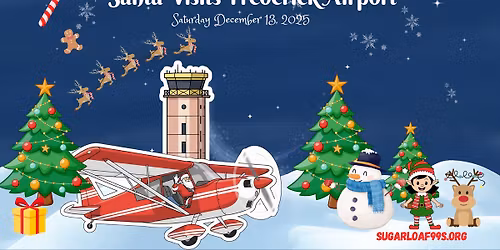 \ud83c\udf85Santa Claus Visits Frederick Airport \ud83c\udf85