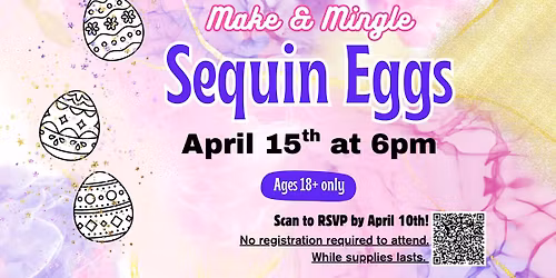 Make & Mingle: Sequin Eggs
