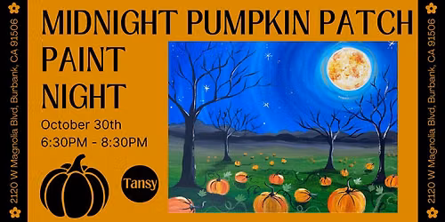 Midnight Pumpkin Patch Paint Night with Stormy Tripp