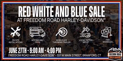 RED, WHITE AND BLUE SALE