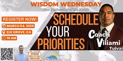 SCHEDULE YOUR PRIORITIES!