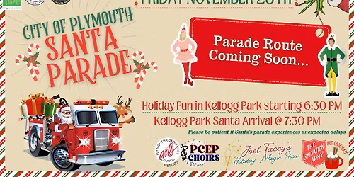 City of Plymouth Santa Parade 2025