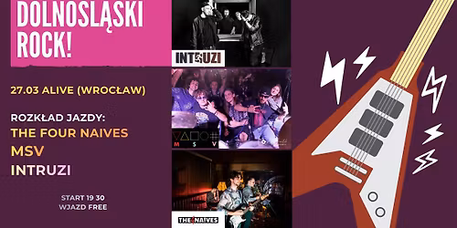 DOLNO\u015aL\u0104SKI ROCK! 3 KAPELE! WJAZD FREE