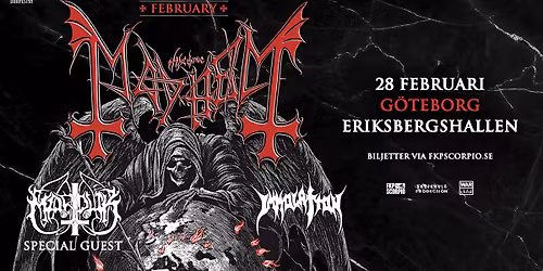 Mayhem + Special Guest: Marduk + Support: Immolation | G\u00f6teborg