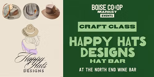 Happy Hats Designs Hat Bar at The North End Wine Bar