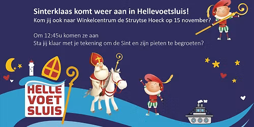 Aankomst Sint en Pieten in Winkelcentrum de Struytse Hoeck