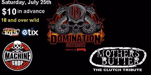 PANTERA & CLUTCH TRIBUTES at The Machine Shop