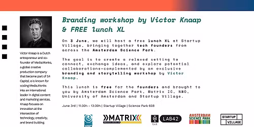 Branding Workshop by Victor Knaap + Free Lunch XL