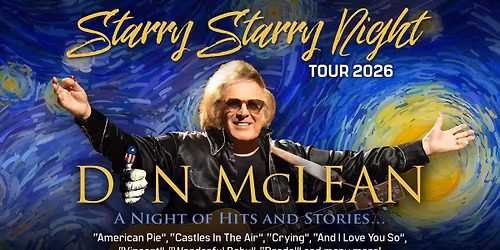 Don McLean - Starry Starry Night Tour 2026