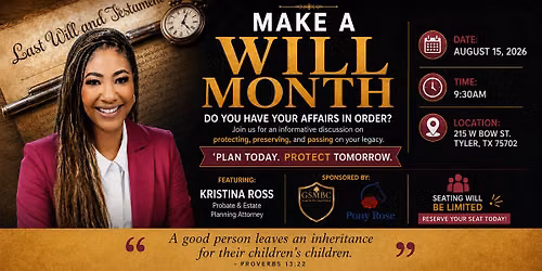 Make A Will Month Presentation
