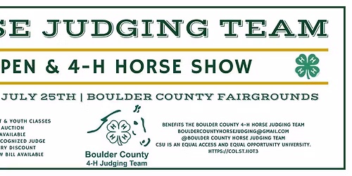 4-H & Open Horse Show