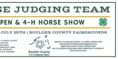 4-H & Open Horse Show