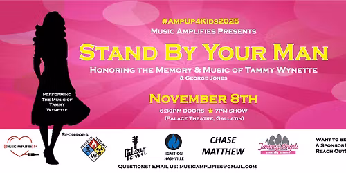 STAND BY YOUR MAN, The Music of Tammy Wynette Musical Event