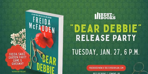 Release Party for "Dear Debbie"by Freida McFadden