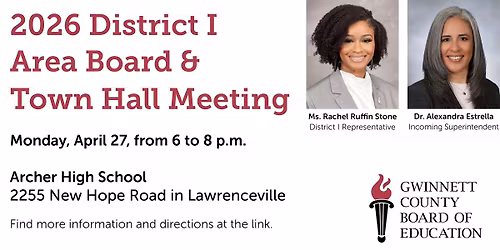 2026 District I Area Board and Town Hall Meeting