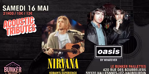 \ud83c\udfb8 ACOUSTIC TRIBUTE NIGHT - NIRVANA & OASIS \ud83c\udfb8