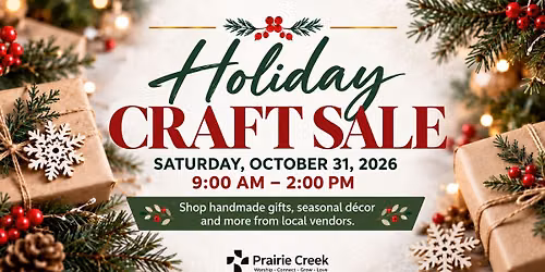Holiday Craft Sale at Prairie Creek Church