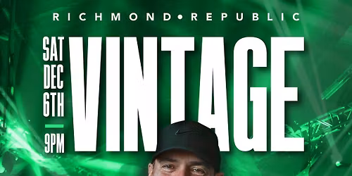 Denny Tsettos - Vintage Party - A Return To Real House Music - December 6th - Richmond Republic