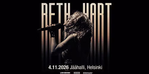 Beth Hart (US), Helsingin J\u00e4\u00e4halli 4.11.2026