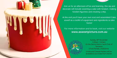 Sip and Decorate - Christmas Fondant Drip Cake