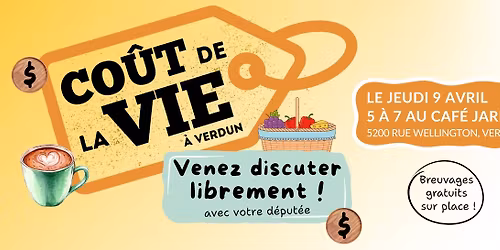 Discussion sur le co\u00fbt de la vie \u00e0 Verdun