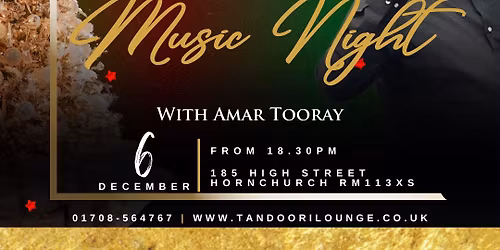 Xmas Live Desi Music Night With Amar Tooray