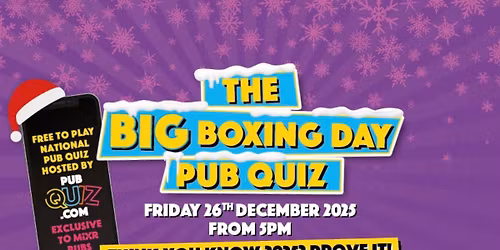 Boxing Day Big Quiz