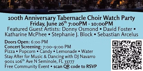 The Tabernacle Choir at Temple Square Watch Party