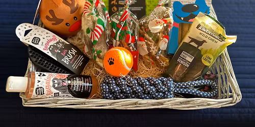 Christmas dog treat hamper raffle