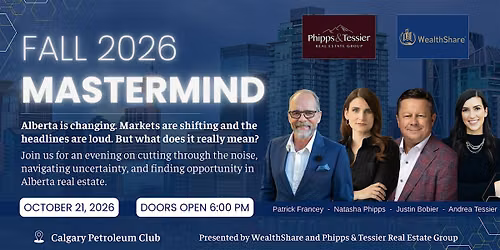Fall 2026 Mastermind | WealthShare and Phipps & Tessier Real Estate Group