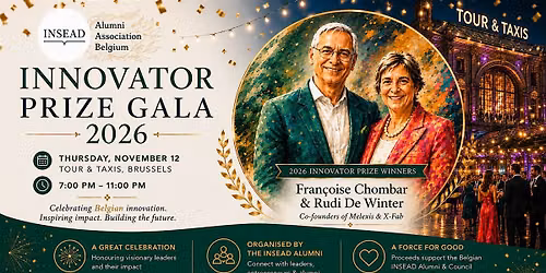 Innovator Prize Gala 2026, INSEAD Alumni Association of Belgium
