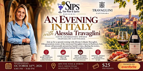 An Evening in Italy with Alessia Travaglini