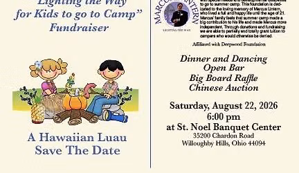 Hawaiian Luau with Marcus\u2019 Lantern- Lighting the Way for Kids to go to Camp Fundraiser