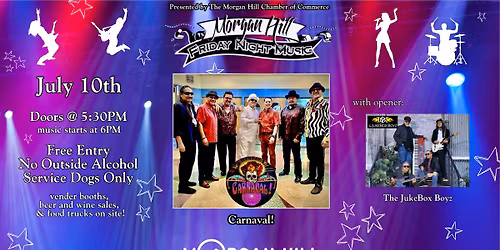 Friday Night Music Series: Carnaval! with opener The JukeBox Boyz