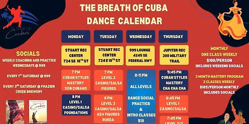 Cuban Salsa and Son Cubano Dance Classes in Stuart 