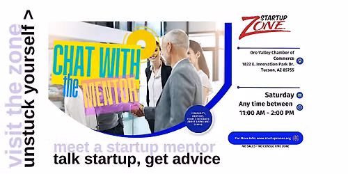 SEPT 5  - Startup - Meet With a Tech Startup Mentor [Arrive Any Time]