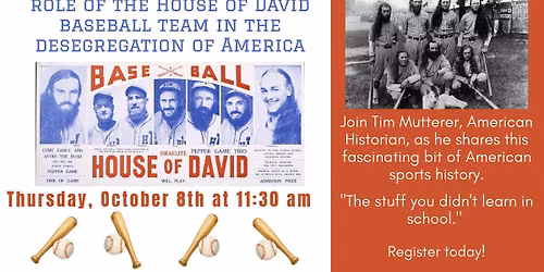 Baseball House of David Historical Presentation