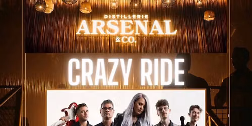 Crazy Ride Coverband - Distillerie Arsenal & Co. - Samedi 12 septembre 2026