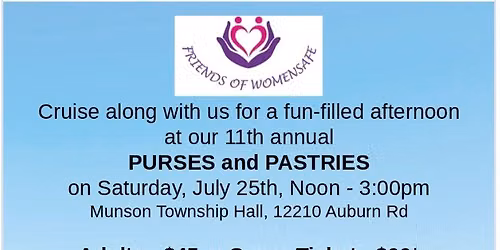11th Annual Purses and Pastries Fundraiser