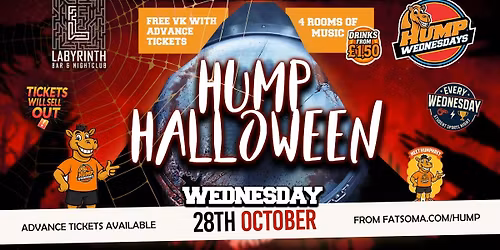 \ud83d\udc2b Hump Wednesdays | \ud83d\udc08\u200d\u2b1b HALLOWEEN!!! \ud83c\udf83 Bath's Number One Wednesday Night!