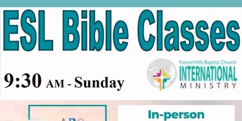 ESL \/ Bible Classes on Sundays (In-Person & Online)