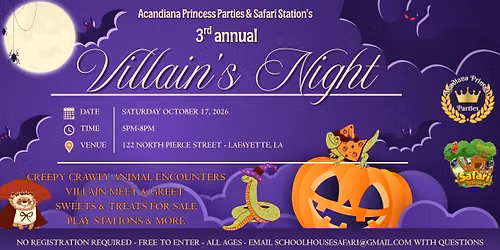 Villain's Night at Safari Station 
